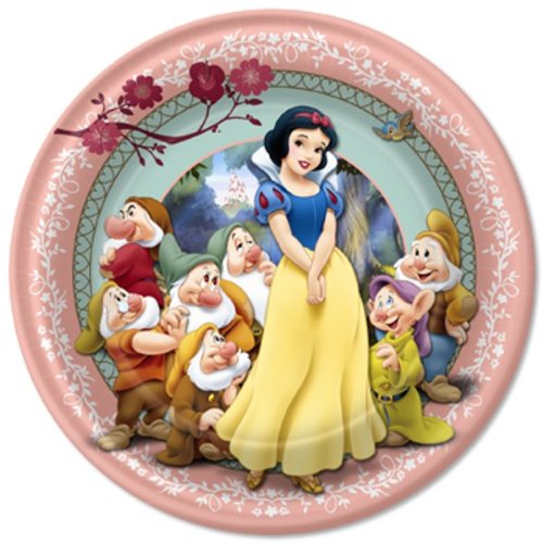 0610074817642 - SNOW WHITE PARTY SUPPLIES LUNCH PLATES (8 COUNT)