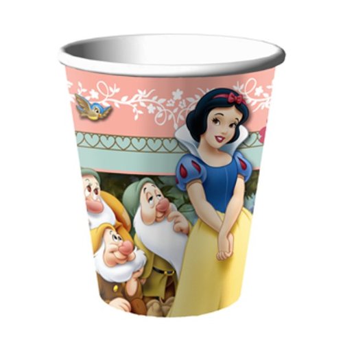 0610074817659 - SNOW WHITE PARTY SUPPLIES 9OZ PAPER CUPS (8 COUNT)
