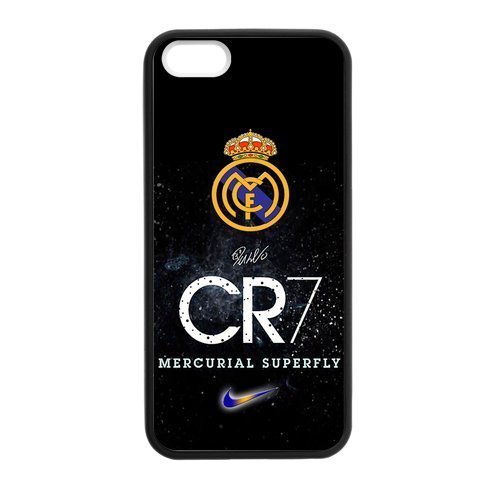 6101777375545 - DIY CR7 FOOTBALL PLAYER CRISTIANO RONALDO CUSTOM CASE SHELL COVER FOR IPHONE 5 5S TPU (LASER TECHNOLOGY)
