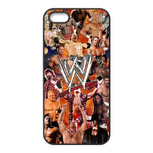 6101777653858 - DIY WORLD WRESTLING ENTERTAINMENT WWE CUSTOM CASE SHELL COVER FOR IPHONE 5 5S TPU (LASER TECHNOLOGY)