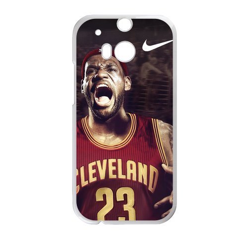 6101777683534 - DIY LEBRON JAMES NBA CAVALIERS COOL CUSTOM CASE SHELL COVER FOR HTC ONE M8(LASER TECHNOLOGY)