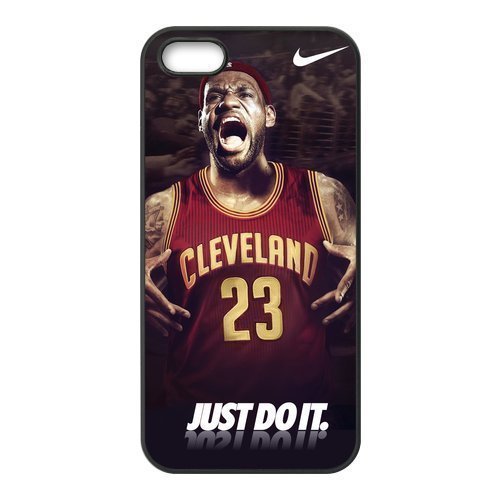 6101777683749 - DIY LEBRON JAMES NBA CAVALIERS COOL CUSTOM CASE SHELL COVER FOR IPHONE 5 5S TPU (LASER TECHNOLOGY)