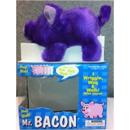 0610256537245 - WESTMINSTER TOYS MR BACON WALKING PIG W/ SOUND - PURPLE