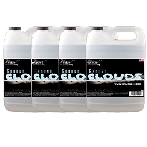 0610370512371 - MASTER FOG -GROUND CLOUDS(TM) - FAST DISSIPATING - INDOOR LOW- LYING FOG JUICE FLUID - 4 GALLON CASE