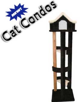 0610370975879 - NEW CAT CONDOS PREMIER 6' PAGODA CAT HOUSE, GREEN