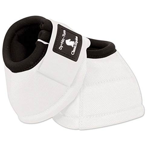 0610393010168 - CLASSIC EQUINE DYNO TURN BELL BOOTS - SIZE:XLARGE COLOR:WHITE