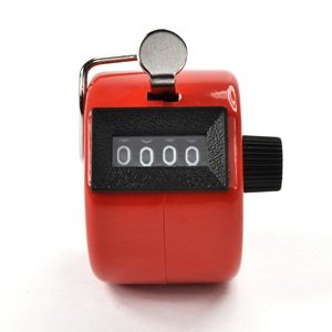 0610395172062 - GENERIC BLUECELL RED COLOR HANDHELD TALLY COUNTER 4 DIGIT DISPLAY FOR LAP/SPORT/COACH/SCHOOL/EVENT