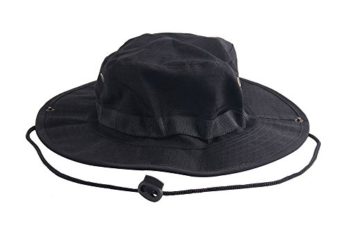 0610395174479 - GENERIC BLUECELL TACTICAL HEAD WEAR/BOONIE HAT CAP FOR WARGAME,SPORTS,FISHING & OTHER OUTDOOR ACTIVTIES (BLACK)