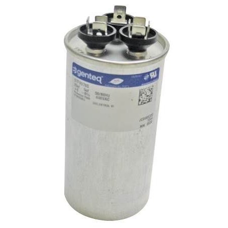0610395592242 - GE GENTEQ CAPACITOR DUAL RUN ROUND 35/5 UF MFD 370 VOLT VAC 97F9834 (REPLACE OLD GE# Z97F9834) 35 + 5 MFD AT 370 VOLTS