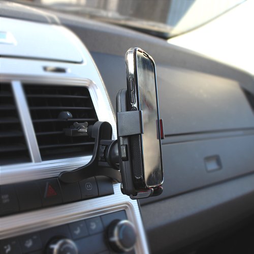 0610696450289 - KIQ (TM) XL UNIVERSAL AIR VENT CAR MOUNT HOLDER FOR CELL PHONES UP TO 6.5IN SCREEN DISPLAYS
