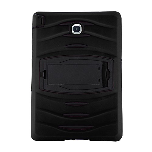 0610696465429 - GALAXY TAB A 8.0 CASE KIQ ™ FULL-BODY SHOCK PROOF HYBRID HEAVY DUTY ARMOR PROTECTIVE CASE FOR SAMSUNG GALAXY TAB A 8.0 WITH KICKSTAND AND SCREEN PROTECTOR (ARMOR BLACK)