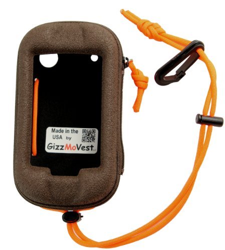 0610696780799 - GARMIN MONTANA 650T 650 600 HEAVY-DUTY CASE IN 'HUNTER'S COFFEE' W/ CORD LOOP & LANYARD W/CLIP. MADE IN THE USA. SEARCH 'GIZZMOVEST' FOR ALL COLORS.