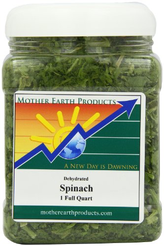 0610696823786 - MOTHER EARTH PRODUCTS DRIED SPINACH, 1 FULL QUART