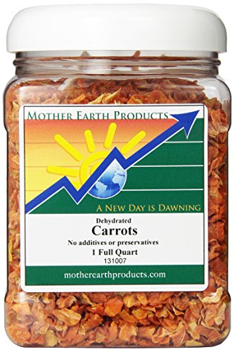 0610696823892 - MOTHER EARTH PRODUCTS DRIED CARROTS, 1 FULL QUART