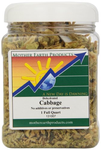 0610696823908 - MOTHER EARTH PRODUCTS DRIED CABBAGE, 1 FULL QUART