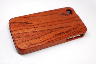 0610708872092 - IPHONE 4 4GS NATURAL WOOD CASE,RED ROSEWOOD,DURABILITY OF HARD,MOBILE PHONE SHELL PROTECTIVE SHELL
