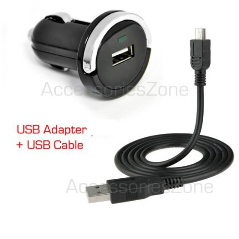 0610708896784 - FOR BOSE AE2W / SERIES 2 BLUETOOTH / QUIETCOMFORT 20 HEADSET CAR CHARGER ADAPTER + USB CHARGING CABLE