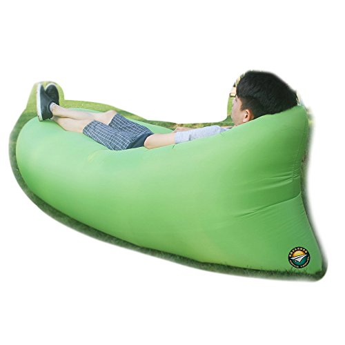 0611029489655 - INFLATABLE AIR BAG,AIR BED,SOFA,COUCH,LOUNGE CHAIR,AIR FURNITURE,FOR CAMPING PICNIC SUNBATH,DRIVE TRAVEL® (GREEN)
