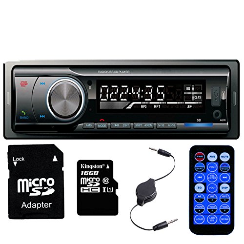 0611040091004 - PANLELO PA6219G16, CAR AM/FM AND MP3 STEREO RADIO RECEIVER AUX WITH USB PORT AND SD CARD SLOT
