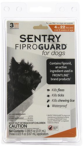 0611102166183 - SENTRY FIPROGUARD SQUEEZE ON FOR DOGS UP TO 22 LBS