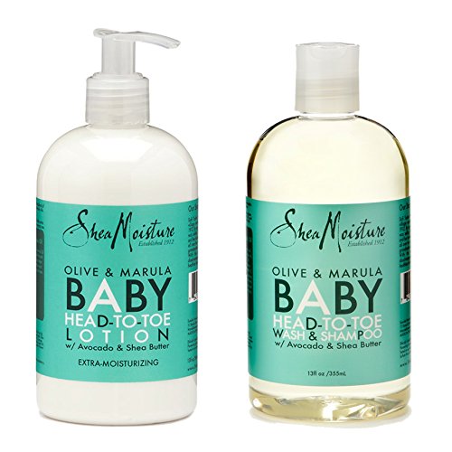 0611138623711 - SHEA MOISTURE EXTRA MOISTURIZING OLIVE AND MARULA BABY HEAD TO TOE WASH SHAMPOO AND LOTION WITH AVOCADO AND SHEA BUTTER PACK OF 2