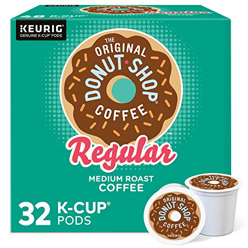 0611247367667 - THE ORIGINAL DONUT SHOP REGULAR, SINGLE-SERVE KEURIG K-CUP PODS, MEDIUM ROAST COFFEE PODS, 32 COUNT