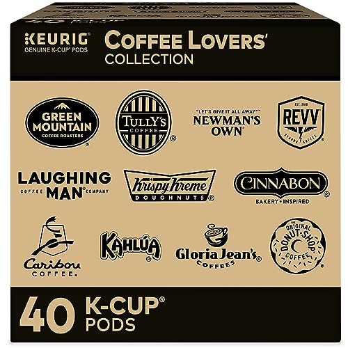0611247370414 - KEURIG COFFEE LOVERS’ COLLECTION VARIETY PACK, SINGLE-SERVE COFFEE K-CUP PODS SAMPLER, 40 COUNT
