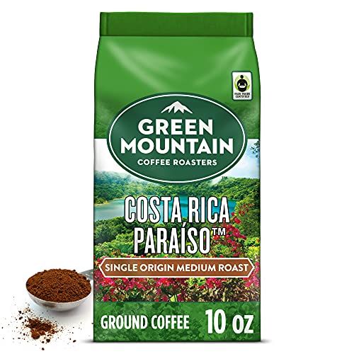 0611247378458 - GREEN MOUNTAIN COFFEE ROASTERS COSTA RICA PARAISO, MEDIUM ROAST GROUND COFFEE, 10OZ. BAGGED