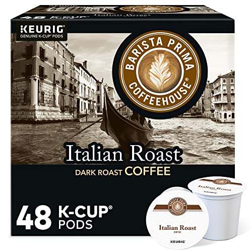 0611247385050 - BARISTA PRIMA COFFEEHOUSE, ITALIAN ROAST KEURIG SINGLE SERVE K-CUP PODS, 48 COUNT