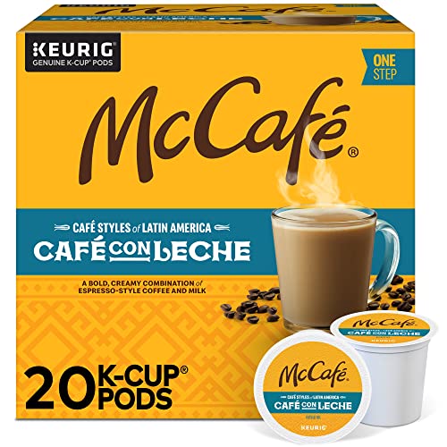 0611247398890 - MCCAFÉ CAFÉ STYLES OF LATIN AMERICA CAFÉ CON LECHE, KEURIG SINGLE SERVE K-CUP COFFEE PODS, 20 COUNT