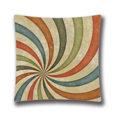 6113276156945 - GENERIC CREATIVE FASHION PAINT WHIRLPOOL SQUARE DECORATIVE THROW PILLOW COVER 18X18