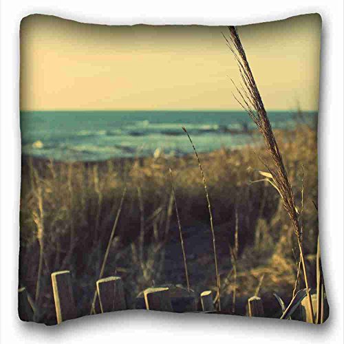 6116354285773 - CUSTOM ( NATURE BEACHES NATURE COAST BEACH FRANCE ROCKS HIGH DEFINITION WEST NATURE BEACHES ) PILLOWCASE CUSHION COVER DESIGN STANDARD SIZE 16X16 INCHES ONE SIDES SUITABLE FOR KING-BED PC-YELLOW-6473