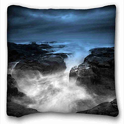 6116354462013 - SOFT PILLOW CASE COVER ( NATURE LANDSCAPES NATURE WIDESCREEN MYSTIC ) STANDARD SIZE PILLOWCASE FOR HAIR & FACIAL BEAUTY SIZE 16X16 INCHES SUITABLE FOR QUEEN-BED PC-BLUISH-8413