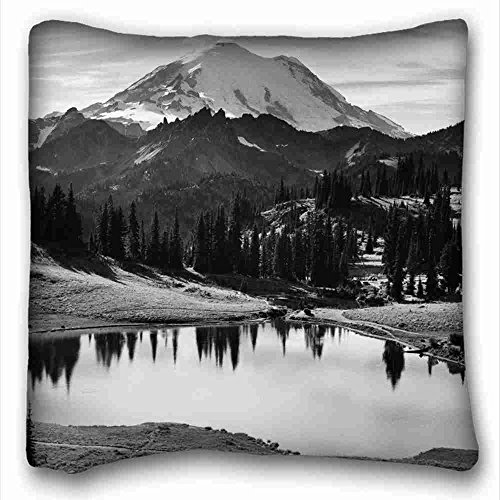 6116354504041 - CUSTOM ( NATURE MOUNTAINS NATIONAL PARK WASHINGTON MOUNT ) PILLOWCASE CUSHION COVER DESIGN STANDARD SIZE 16X16 INCHES ONE SIDES SUITABLE FOR QUEEN-BED