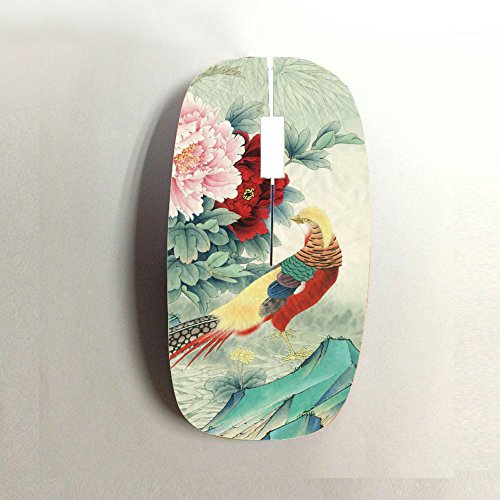 6119707901276 - KID DURABILITY WIRELESS MOUSE PRINT ASIAN CHINESE INK PAINTING