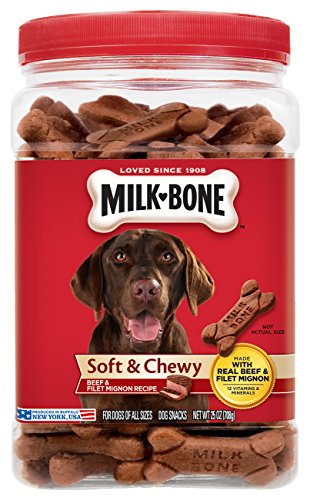 6119729498815 - MILK-BONE SOFT & CHEWY BEEF & FILET MIGNON RECIPE DOG TREATS, 25-OUNCE