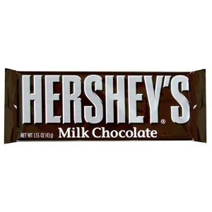 0061200213744 - 10 HERSHEY'S CREAMY MILK CHOCOLATE BARS EACH