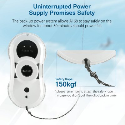 0612032264772 - ALFAWISE MAGNETIC WINDOW CLEANING ROBOT,ENABLED INSIDE OUTDOOR HIGH ON WINDOW FOR GLASS CLEANER
