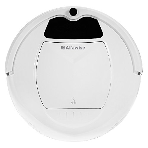0612032264802 - ALFAWISE B3000 ROBOT VACUUM CLEANER ,SMART AUTOMATIC SELF-CHARGE REMOTE CONTROL FOR CLEANING MARBLE AND WOOD FLOOR ,WHITE