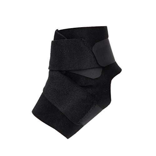 0612058616050 - FOOTFUL 1PC BREATHABLE ANKLE SUPPORT BRACE FOR RUNNING SPORTS ONE SIZE---BLACK