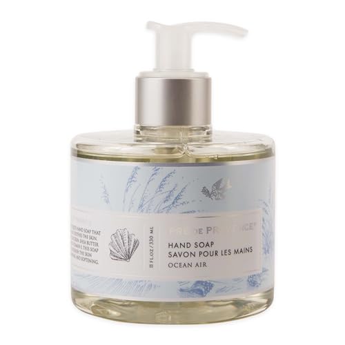 0612082774566 - PRE DE PROVENCE COLLECTION LIQUID HAND SOAP, SOOTHS & SOFTENS WHILE CLEANSING, ENRICHED WITH SHEA BUTTER, VITAMIN E & GLYCERIN, SOFT & SOOTHING, 11 FL OZ, OCEAN AIR