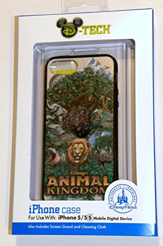 0612085369455 - NEW DISNEY D-TECH PARKS AUTHENTIC ANIMAL KINGDOM LION IPHONE 5 5S PHONE HARD CASE ATTRACTION