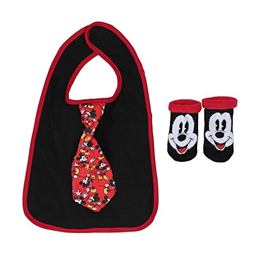 0612085713821 - MICKEY MOUSE BIB AND BOOTIE SET - BABY BOYS 0-12 MONTHS