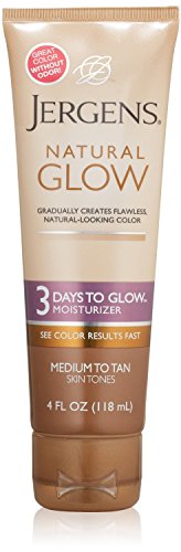 0612085952619 - JERGENS NATURAL GLOW - 3 DAYS TO GLOW MOISTURIZER MEDIUM TO TAN SKIN, 4 OUNCE (2 PACK)