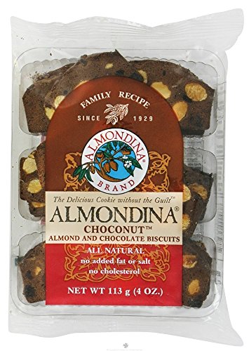 0612113264899 - ALMONDINA - CHOCONUT ALMOND AND CHOCOLATE BISCUITS - 4 OZ.(PACK OF 2)