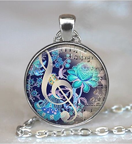 0612248131448 - THE COLOR OF MUSIC PENDANT, MUSIC NECKLACE MUSIC JEWELRY MUSIC JEWELLERY MUSIC LOVER'S GIFT, MUSIC TEACHER GIFT, MUSIC KEYCHAIN KEY CHAIN