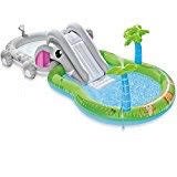 0612520778781 - INTEX ELEPHANT INFLATABLE PLAY CENTER KIDDIE POOL WITH WATERSLIDE AND SPRAYER