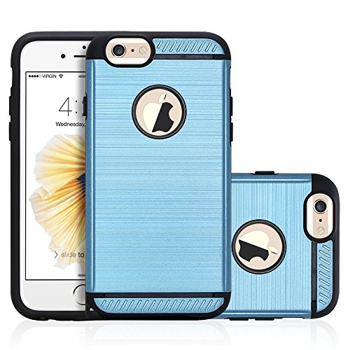 0612677182462 - IPHONE 6 CASE, DAB DUAL LAYER HYBRID SHOCK ABSORBING IPHONE 6S PHONE CASE COVER FOR IPHONE6S / 6 4.7 INCH (SKY BLUE)