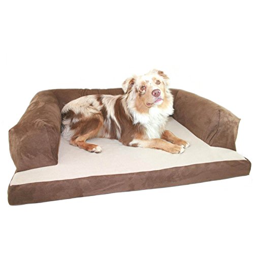 0612732837283 - HIDDEN VALLEY CHOCOLATE DOG COUCH, LARGE