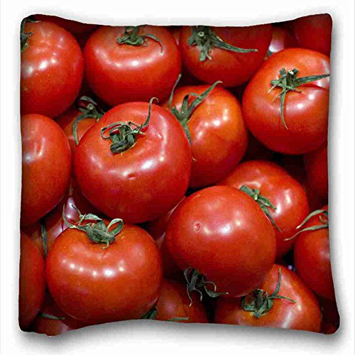 6128910014024 - CUSTOM ( NATURE TOMATOES VEGETABLES SALADA TOMATE RED TOMATOES VEGETABLES RED ) PILLOWCASE COVER 16X16 ONE SIDE SUITABLE FOR KING-BED PC-PURPLE-10588